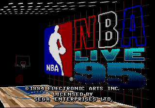 NBA Live 95 (USA, Europe) Title Screen